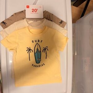 Tag Surf Paradise Yellow Kids T-Shirt